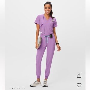 LIMITED EDITION Sold Out Figs Lilac Dawn Catarina One-Pocket Scrub Top